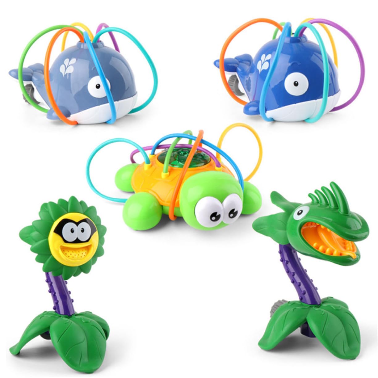 BRIGHTFUFU Bathtime Toy for Kids - Fun Water Spray Sprinkler Bath Toy Set, Safe & Durable Bathtub Play for Toddlers & Children - Perfect for Bath Time Fun, Pool Parties & Outdoor Water Play