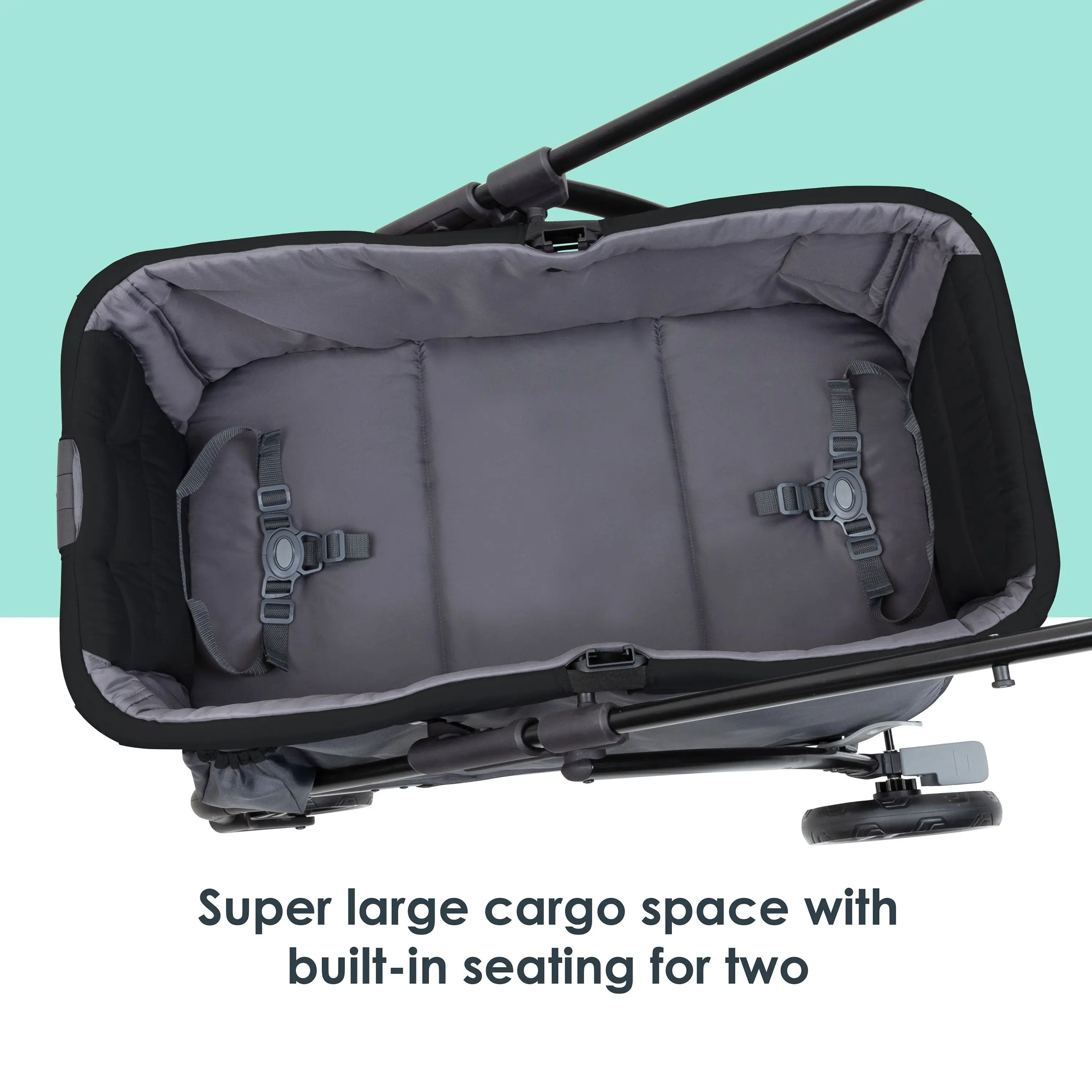 Expedition® LTE 2-in-1 Stroller Wagon in Gravity Black - Convertible Baby Stroller & Wagon for Outdoor Adventures, Park Trips, and Beach Days (Meijer Exclusive)