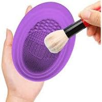Premium Silicone Makeup Brush Cleaning Mat - Soft, Durable & Foldable Cosmetic Brush Cleaner with 4 Textures - Portable Washing Tool for Home & Travel (Pack of 1) - Perfect for Professional Artists & Beauty Enthusiasts