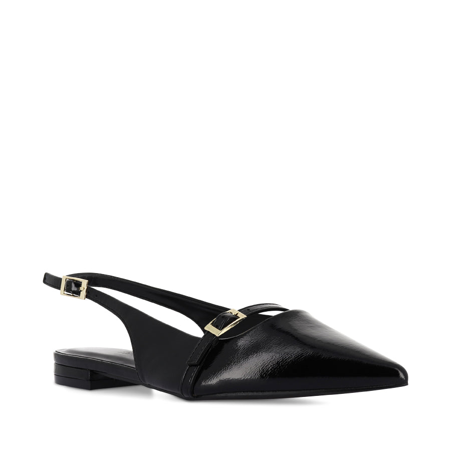 ILIE Black Patent Leather Shoes - Stylish & Comfortable for Women | Perfect for Office, Parties & Special Occasions