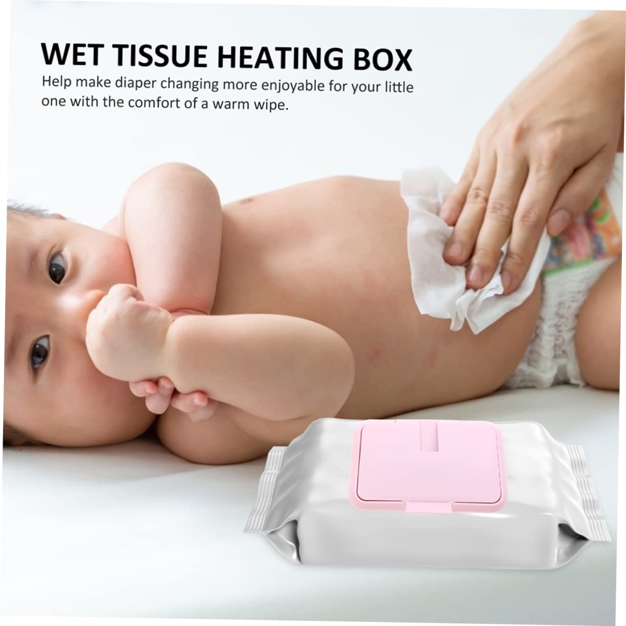 Totority 4-Pack Electric Wet Wipes Warmer & Dispenser - Heated Baby Wipes for Diaper Changes, Facial Cleansing & Makeup Removal - Perfect for Nursery, Bathroom & Travel