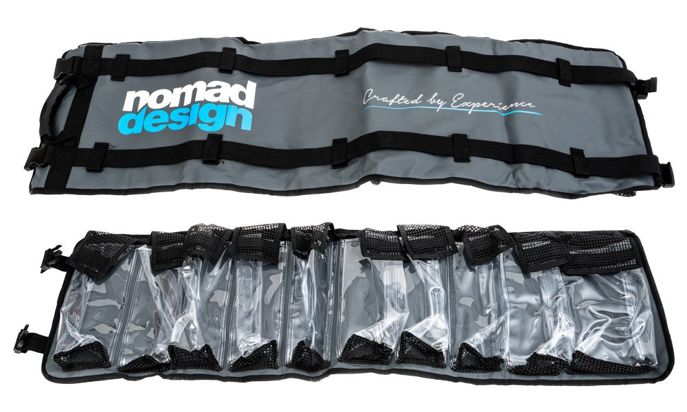 Nomad Design Lure Roll - Premium Fishing Lure Organizer for Bass, Trout & Saltwater - Compact & Durable Tackle Storage for Boat, Kayak & Shore Fishing