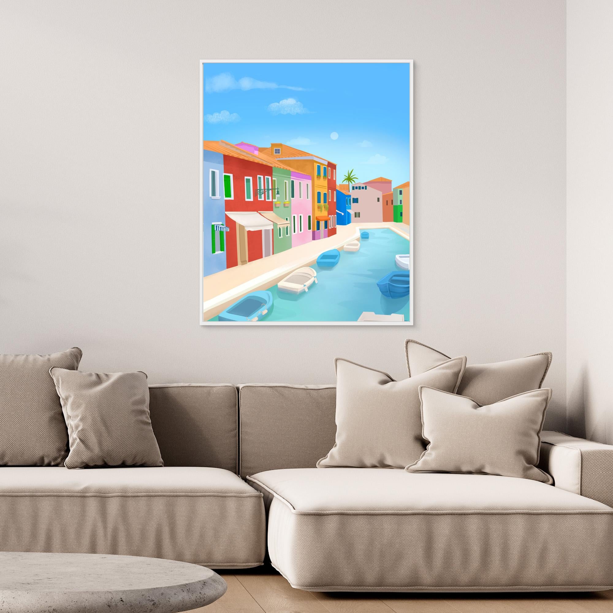 Murano Islands Canvas Print by Petra Lizde - Stunning Venice Artwork for Living Room, Bedroom & Office Decor