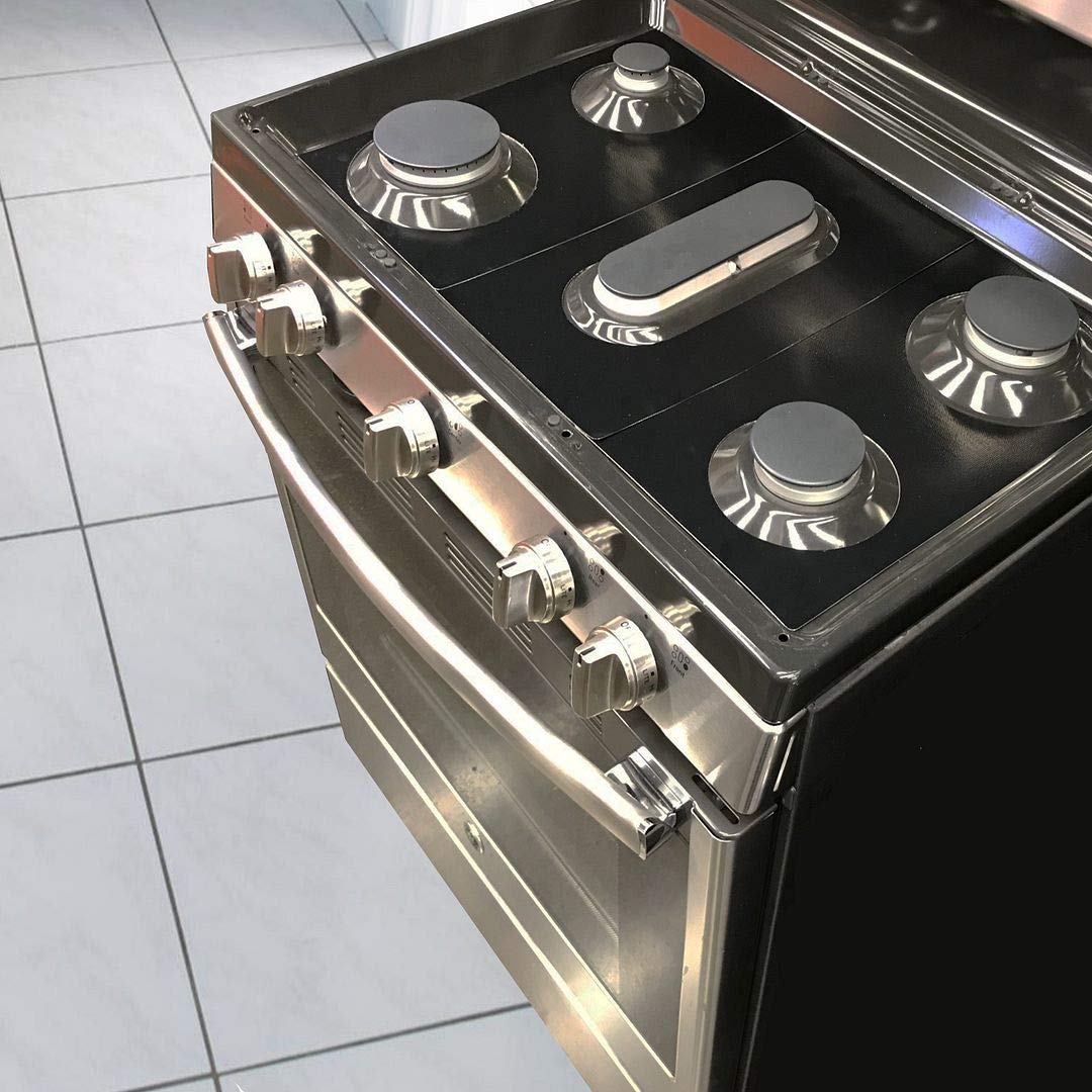 Premium Plus Stove Protectors for GE Gas Range Model JGBP88SEM1SS | Custom Cut & Easy to Clean Stove Liner | Made in USA | Perfect for Kitchen Safety & Countertop Protection