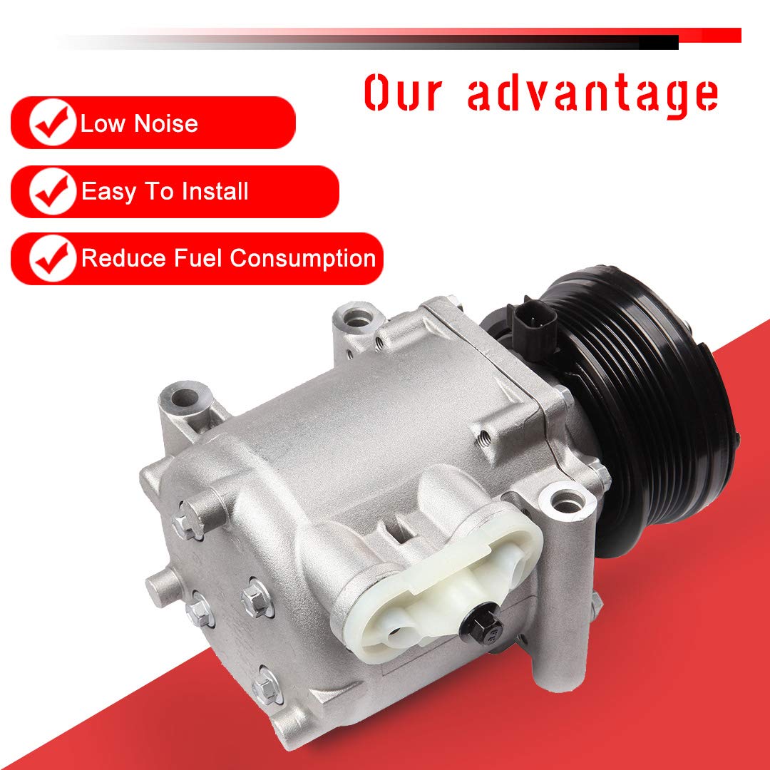 CCiyu AC Compressor Pump Compatible with Ford Explorer & Mercury Mountaineer - High Performance Auto AC Clutch Replacement - Perfect for Summer Cooling & HVAC System Repair