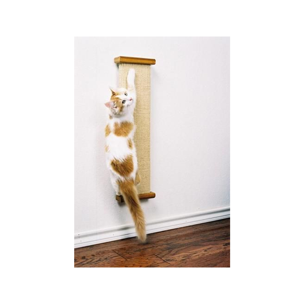 Premium Cat Scratching Post with Sisal & Carpet - Durable Cat Scratcher for Indoor Cats - Perfect for Clawing, Stretching & Play - Ideal for Living Room, Bedroom or Home Office