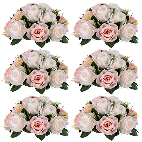 Peachy Pink & Creamy White