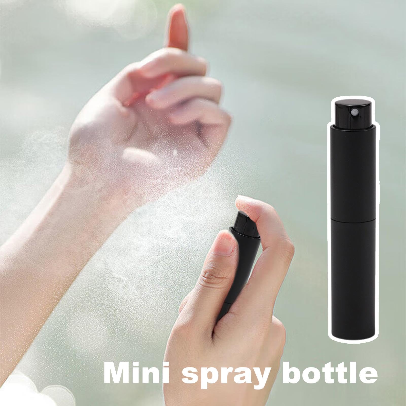 Refillable Clear Travel Spray Bottles for Perfume, Lotion & Essential Oils - Leak-Proof Pocket Size (2oz/60ml) | Perfect for Gym, Office, Airplane & Vacation Travel Accessories