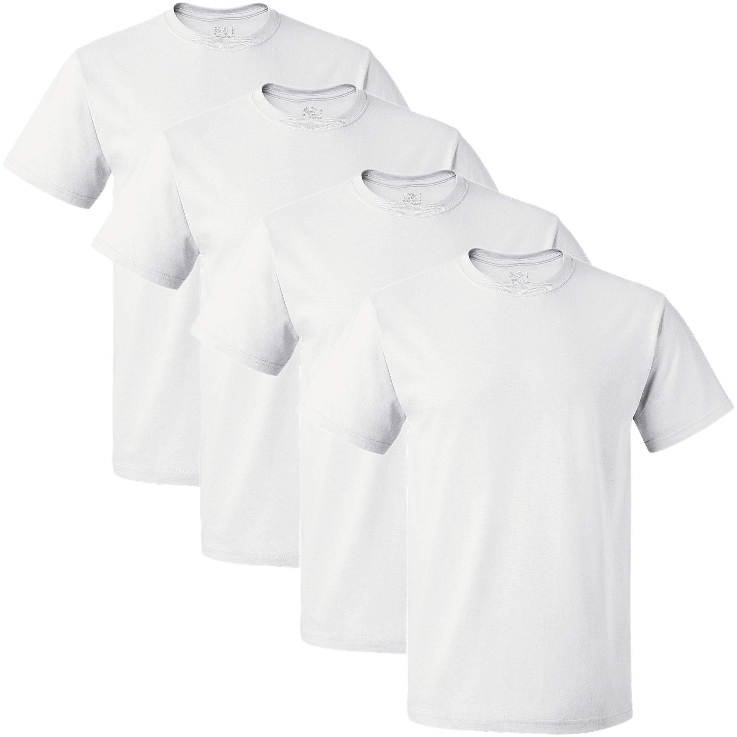 Fruit of the Loom Men's Lightweight Cotton T-Shirts - Short & Long Sleeve Crew Neck Tees for Casual Wear, Workout & Everyday Comfort