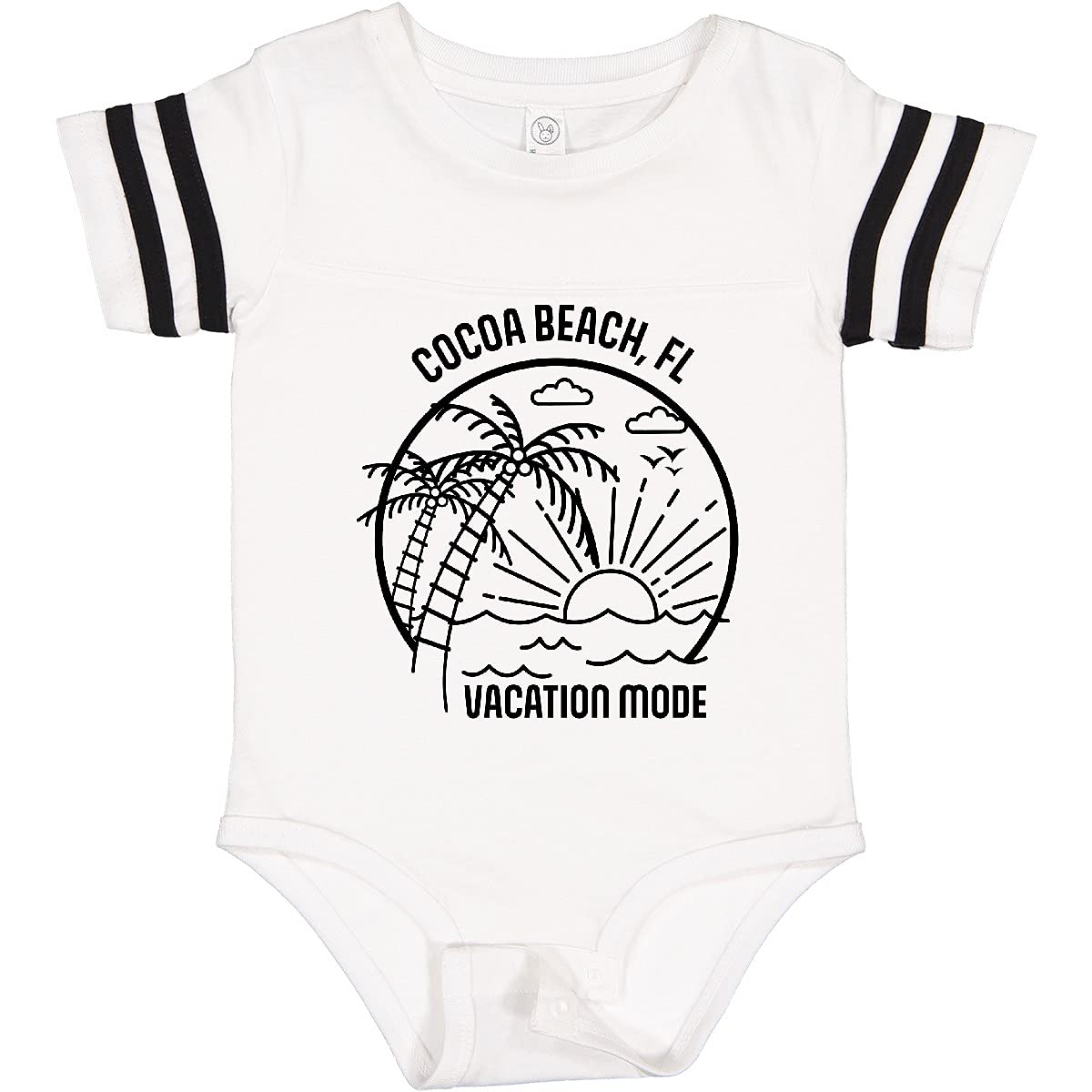 Inktastic Summer Vacation Mode Cocoa Beach Florida Baby Bodysuit - Cute Florida-Themed Onesie for Infants & Toddlers - Perfect for Beach Trips, Family Vacations & Photo Shoots