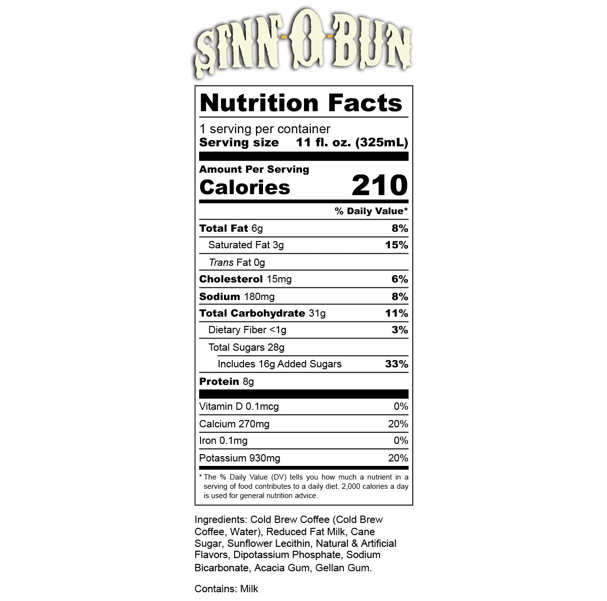 Sinn O Bun Cold Brew Latte - Premium Instant Coffee Mix for Home & Office - Perfect for Iced Coffee Lovers & Busy Mornings