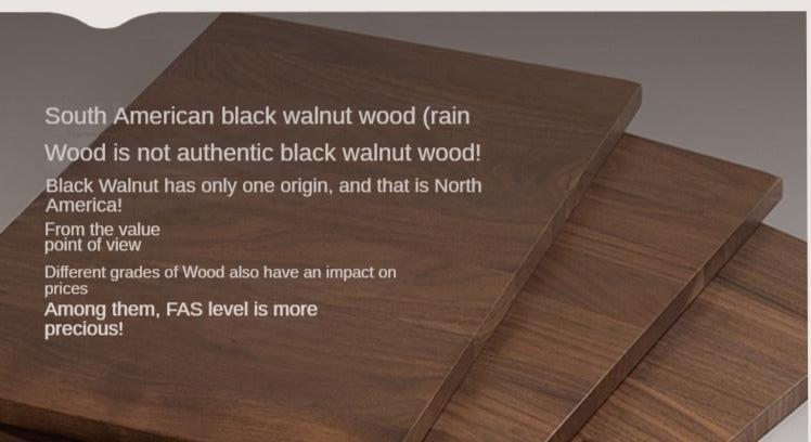 Solid Black Walnut Wood Nightstand with USB Outlet & Lamp - Perfect for Bedroom, Living Room, or Office Use
