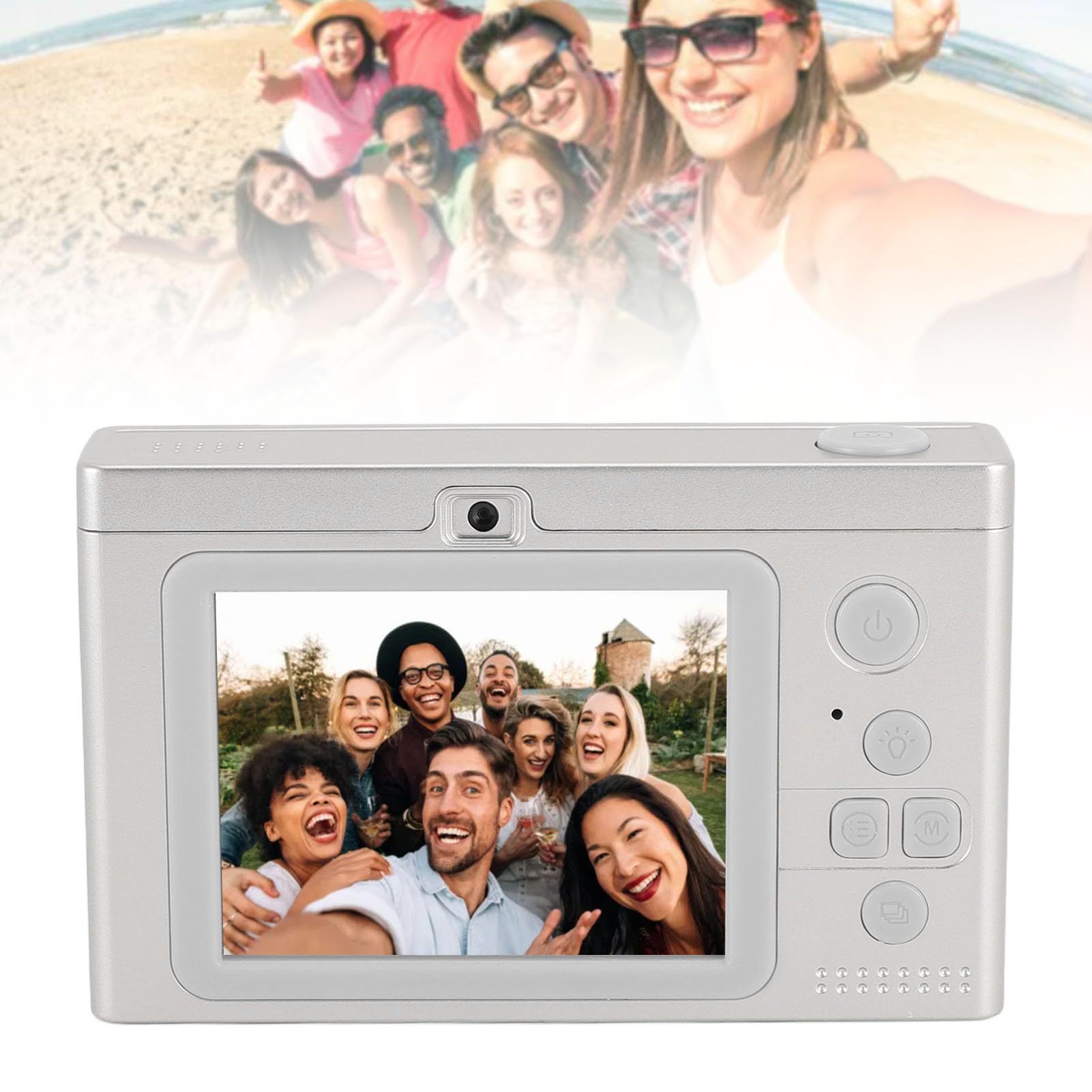48MP 1080P Digital Camera for Vlogging - 16X Zoom Compact Point and Shoot Camera with 2.4