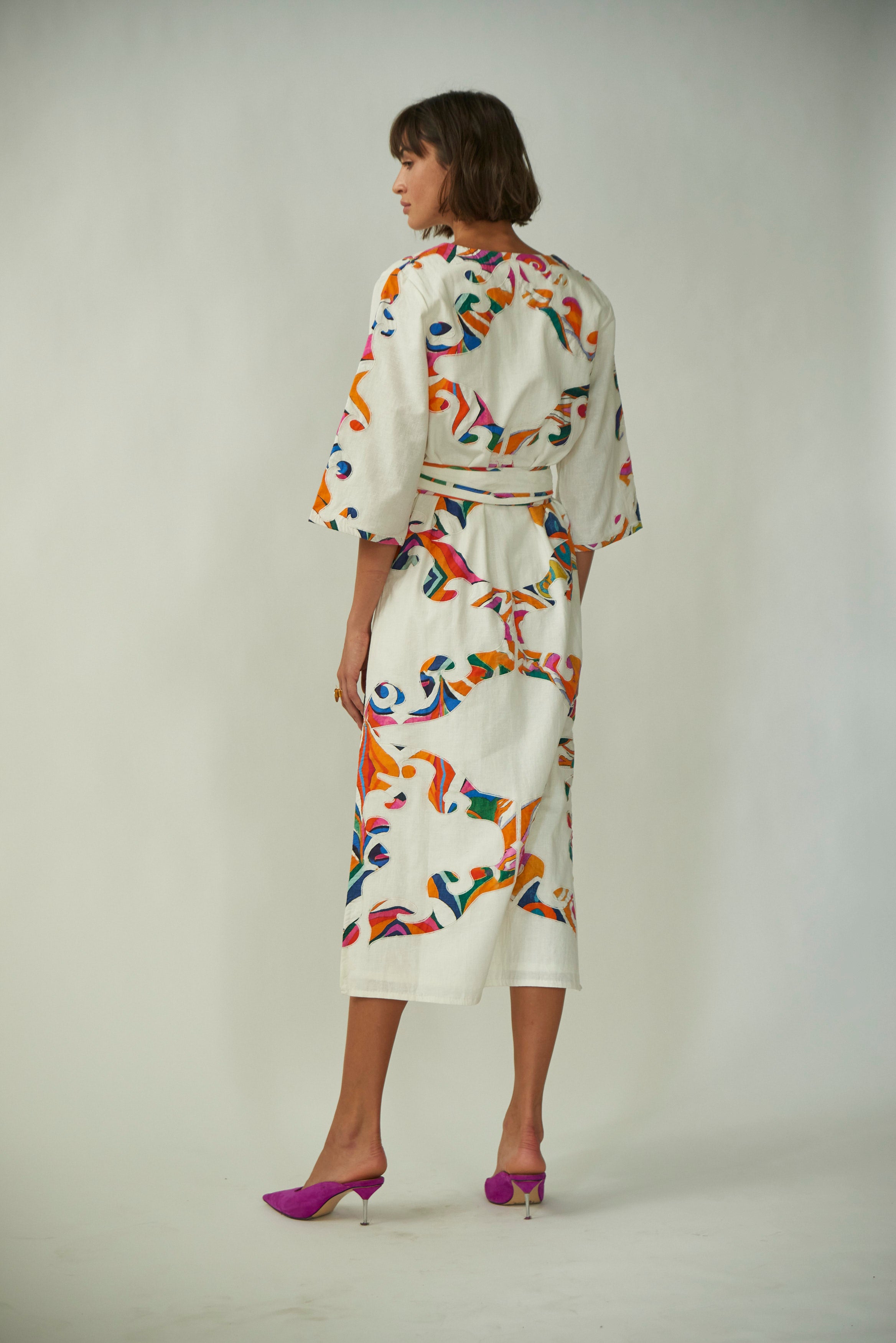Calliope Kaftan - Flowy Boho Maxi Dress for Women | Beach Cover Up, Summer Vacation Outfit, Poolside Lounge Wear