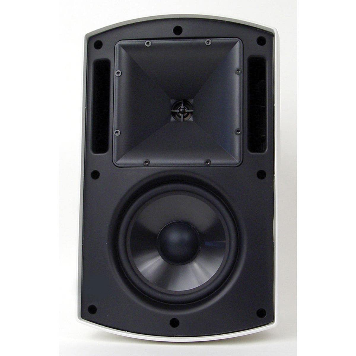Klipsch AW-525 High-Performance Indoor Outdoor Speaker Pair - Weatherproof White Audio System for Patio, Garden & Home Entertainment