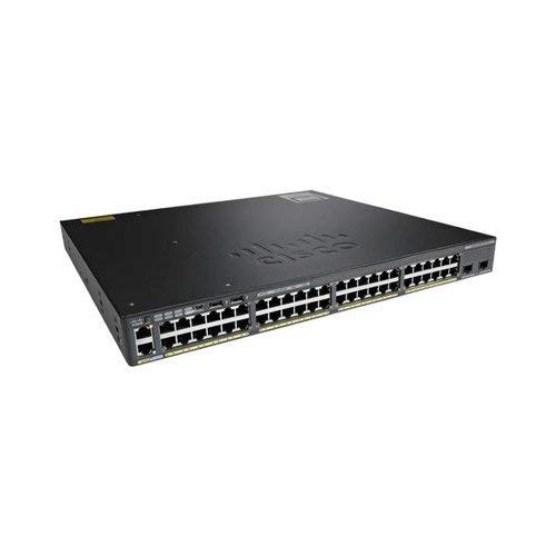 Cisco WS-C2960X-48FPS-L 48-Port Gigabit PoE+ Network Switch | 370W Power | Layer 2 Managed | Refurbished | Ideal for Office Networks, Small Business & Enterprise IT Infrastructure