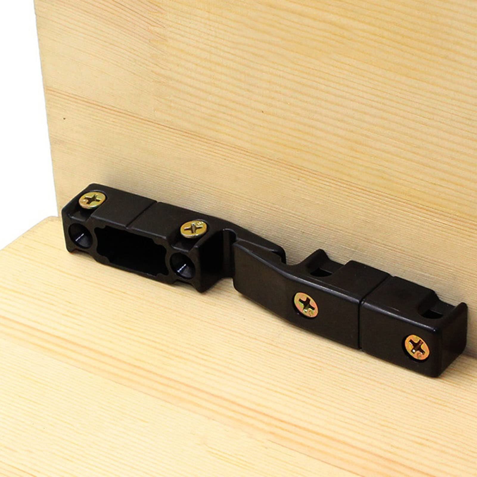 5PCS Heavy Duty Gusset Furniture Connector Hinges - 90 Degree Angle Joint Fastener Buckle for Cabinet, Screen & Wall Mounting (Black) - Perfect for DIY Furniture Assembly, Home Renovation & Office Organization Projects