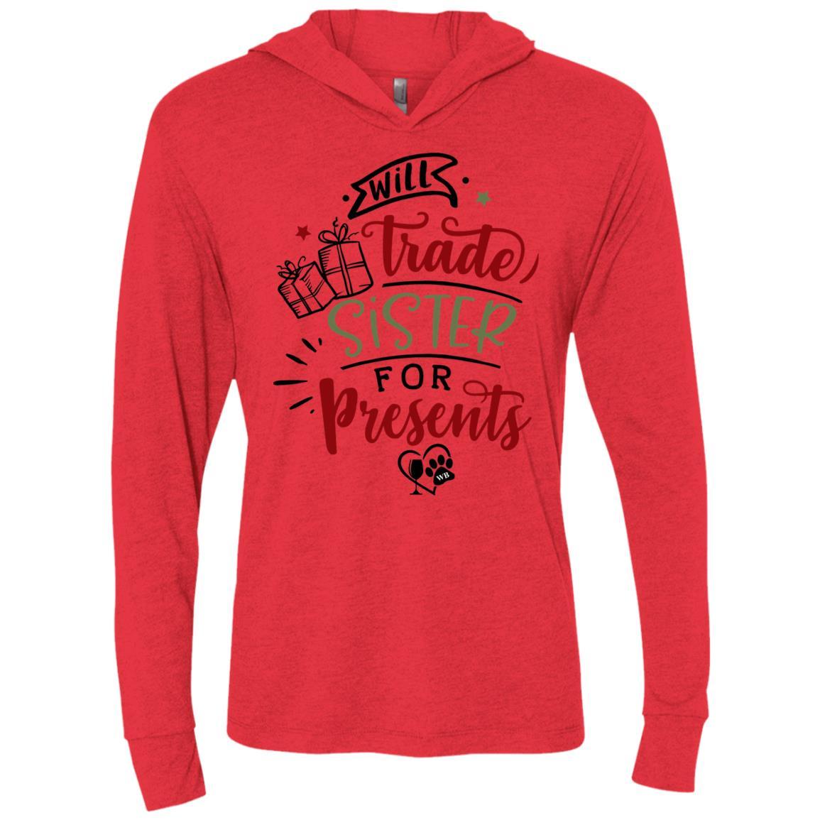 WineyBitches.Co Unisex Tri-Blend Long Sleeve Hooded T-Shirt - Comfortable & Stylish for Casual Wear, Outdoors & Lounge
