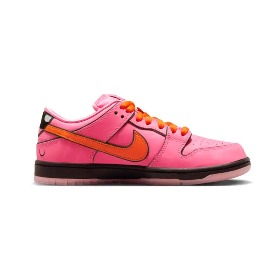 Nike SB Dunk Low TD The Powerpuff Girls Blossom Lotus Pink Sneakers - Girls' Casual Skate Shoes for Streetwear & Fashion (Perfect for School, Skateboarding, and Daily Wear)