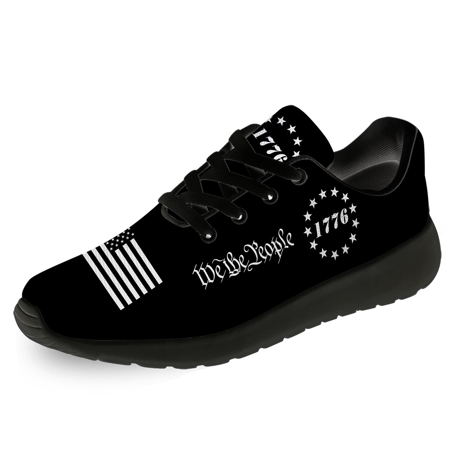 **American Flag Shoes for Men & Women - Lightweight Running, Walking, Tennis Sneakers - Comfortable Athletic Sports Jogging Golf Shoes - Perfect Gift for Him & Her - Great for Patriotic Events, Workouts & Casual Wear**