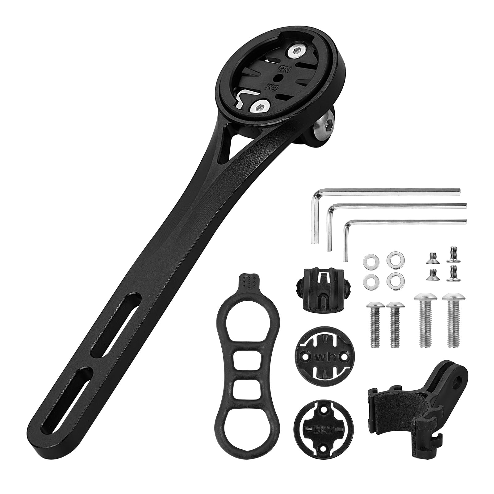 Corki Cycles Out Front Bike Computer Mount - Compatible with Garmin, Wahoo, Bryton & Cateye GPS - Secure Handlebar Attachment for Road & Mountain Biking