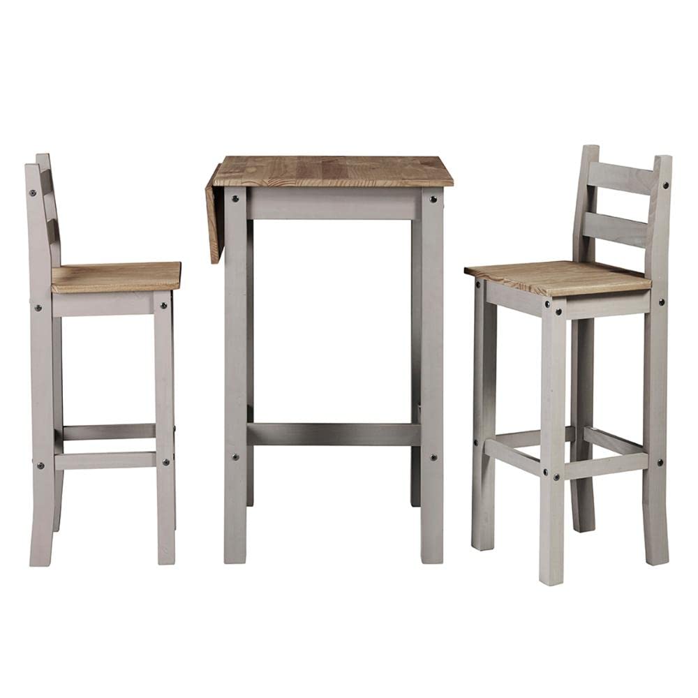 Drop Leaf Dining Table Set with 2 Chairs - 31.5