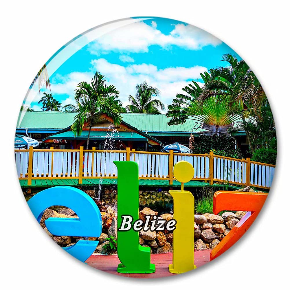 Belize Fridge Magnet with Bottle Opener - Durable Decorative Refrigerator Sticker for Travel Souvenirs & City Tourism Gifts | Perfect for Collectors, Home Decor, and Bar Accessories