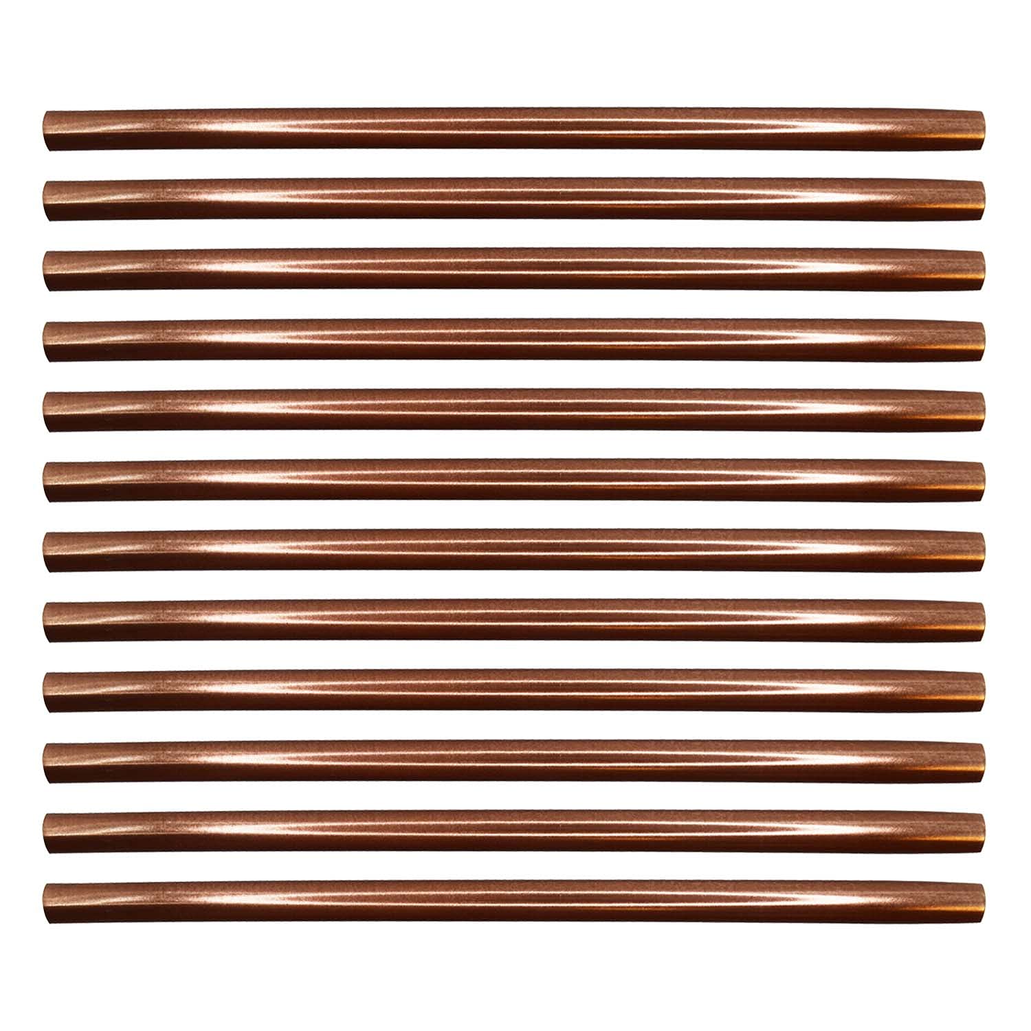 Questech Quarter Round Tile Trim - 1/2 x 12 Inch Copper Shower Tile Edge Trim | Decorative Jolly Tile Liner Cap for Kitchen Backsplash & Bathroom Shower | 12 Pack | Perfect for DIY Home Renovation & Waterproof Edge Protection