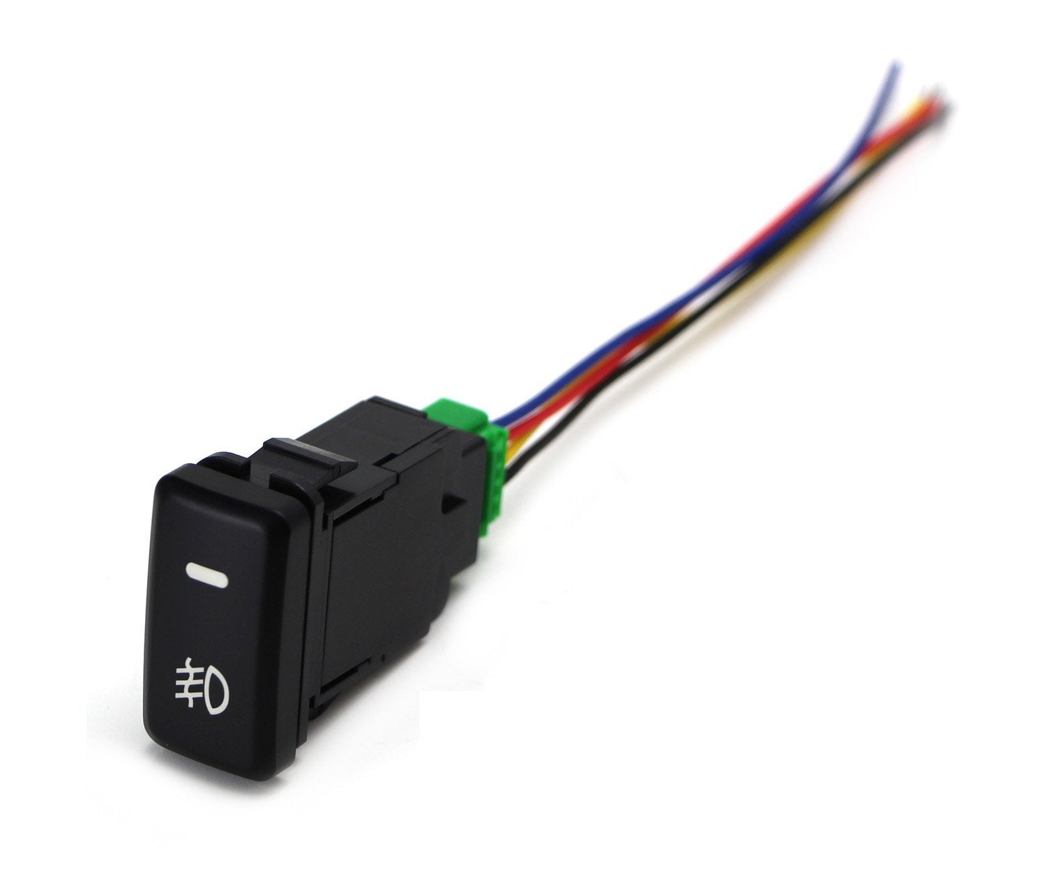 12V 4-Pole Push Button Switch with LED Indicator - Waterproof, Heavy Duty, for Car, Boat, RV, and Industrial Equipment