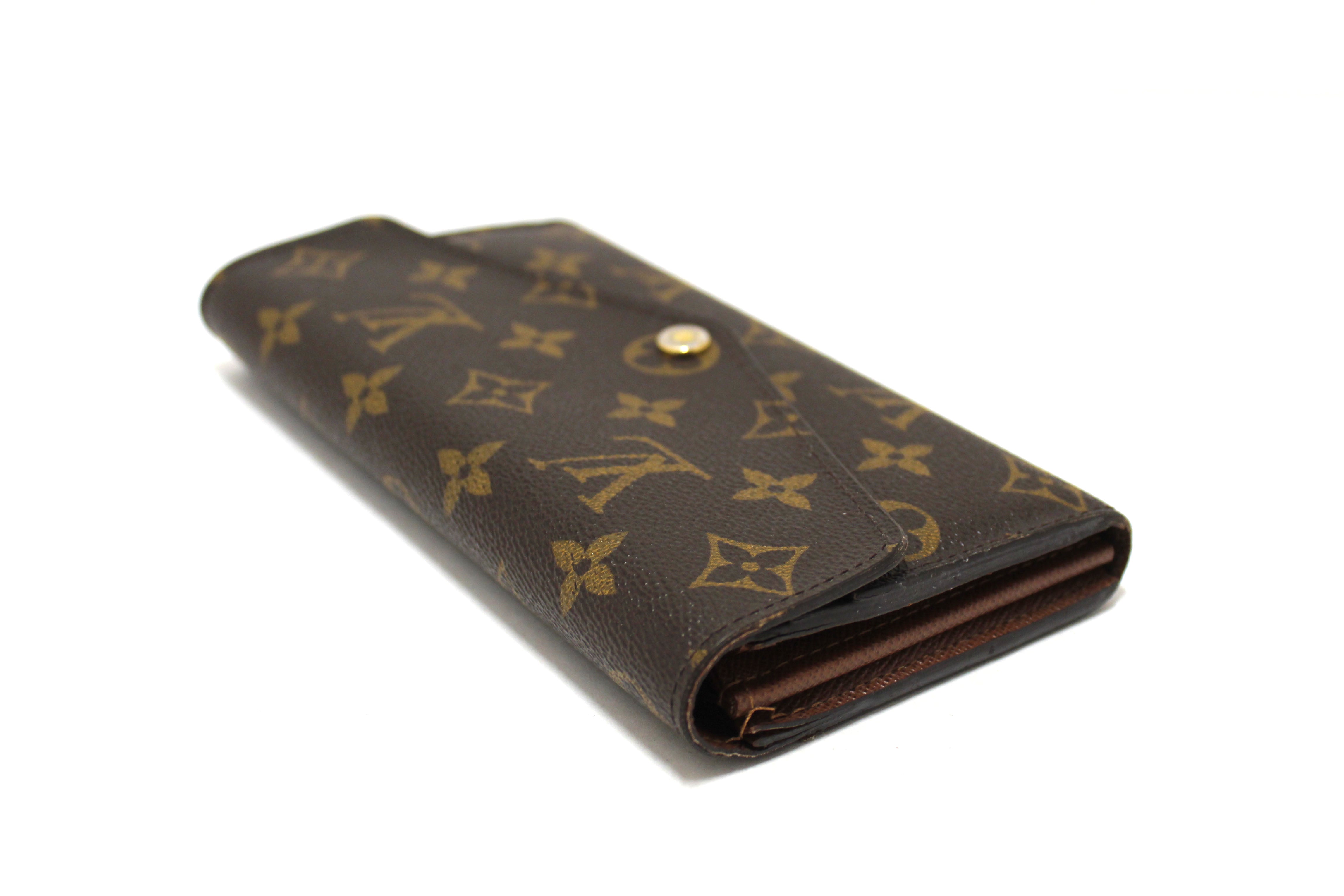 Authentic Louis Vuitton Monogram Canvas Sarah Wallet for Women - Luxury Designer Card Holder & ID Organizer - Perfect for Everyday Use, Travel & Gifts