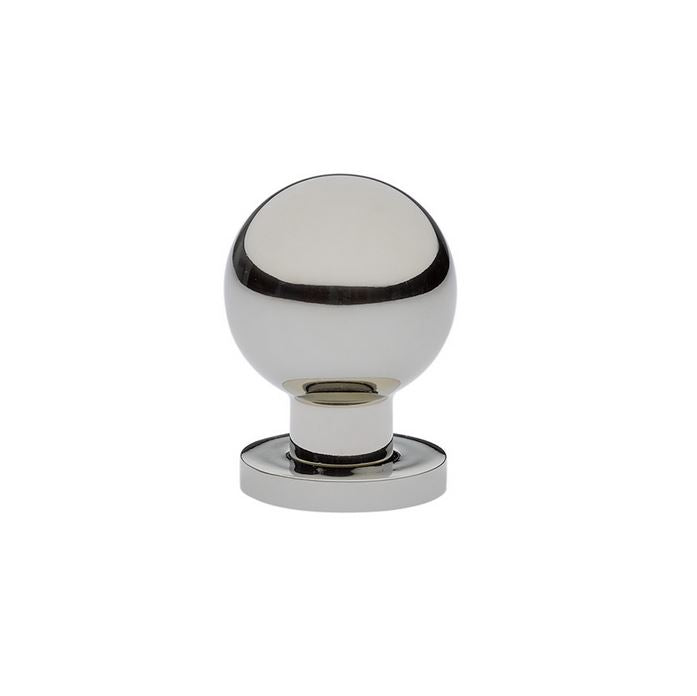 Polished Nickel Round Ball Cabinet Knob - Modern Luxury Hardware for Kitchen & Bathroom - Perfect for Drawers, Cabinets, and Furniture Upgrades