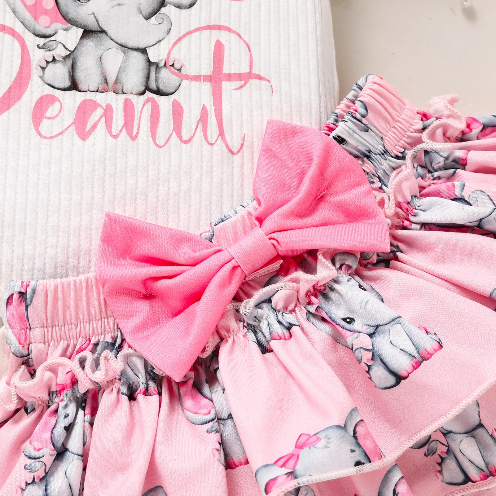 Newborn Baby Girl Clothes Set - Floral Ruffled Romper & Shorts Summer Outfit | Cute Infant Outfits for Girls | Perfect for Playdates, Photos & Special Occasions