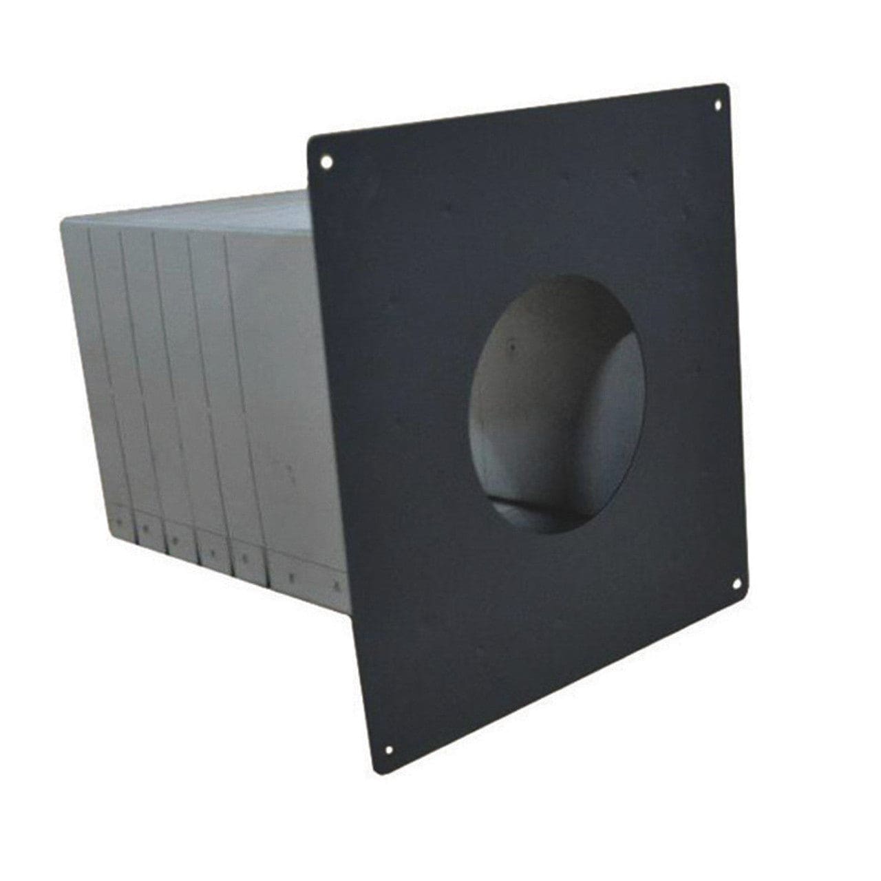 3 Ventis Pellet Vent Pipe Galvanized Wall Pass-Through with 3 Fresh Air Intakes - VP WPTA033 - Perfect for Wood Stove, Fireplace & Pellet Stove Ventilation Systems