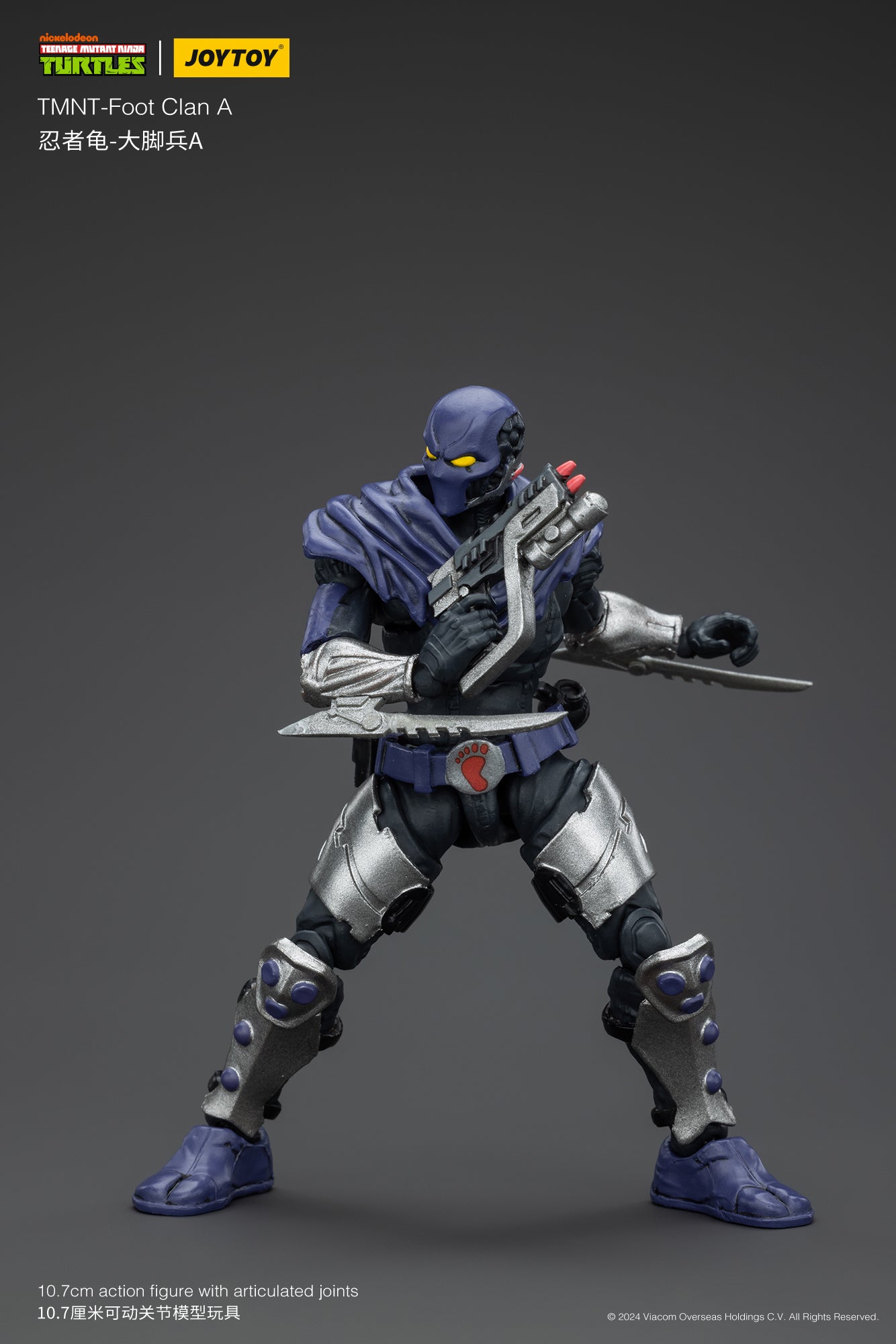 1/18 JOYTOY TMNT Shredder Foot Clan Action Figure - Collectible Ninja Turtle Villain Toy for Display & Play - Perfect for TMNT Fans, Collectors & Gift Giving
