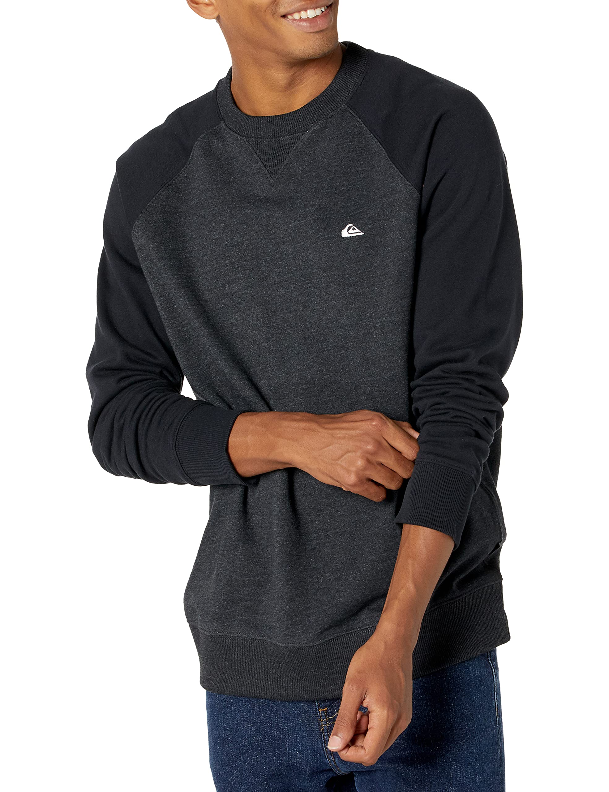 Quiksilver Everyday Crew 男士舒适休闲抓绒卫衣 - 适合日常穿着、户外活动及休闲运动