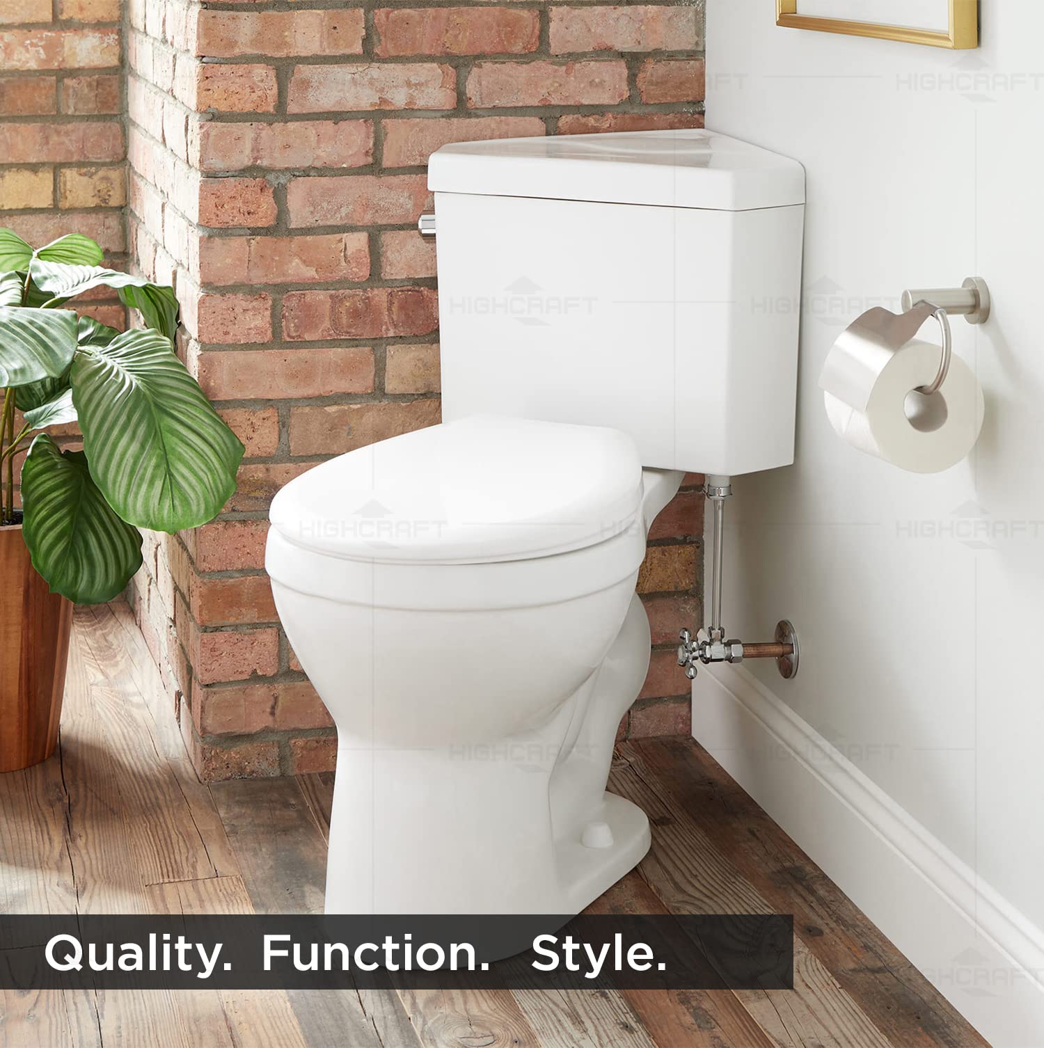 Slow Close Round Plastic Toilet Seat - Easy to Remove & Install, White - Perfect for Bathroom Upgrades & Home Renovations