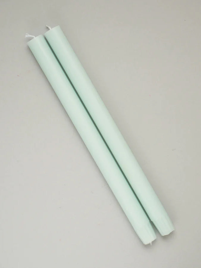 Elegant Eau de Nil Scented Dining Candles Pair - Perfect for Romantic Dinners, Wedding Decor & Home Ambiance
