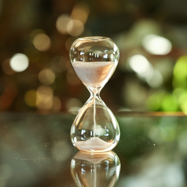 5 Minute Glass Timer with Natural Sand - Perfect for Kitchen, Classroom, and Productivity - Ideal for Cooking, Meditation & Time Management