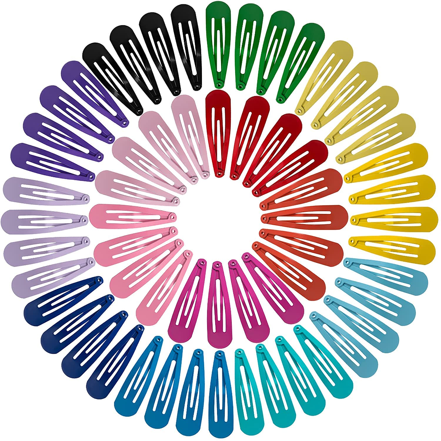 30 Pcs Non-Slip Tic Tac Hair Clips for Girls - 2 Inch Metal Barrettes Hairpins for Toddlers, Kids, Teens & Women | Perfect for School, Parties & Daily Hairstyles