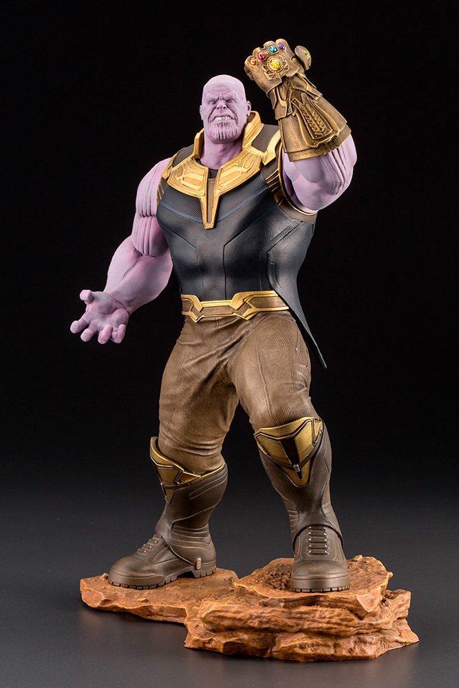 Kotobukiya Marvel Avengers Infinity War: Thanos 1/10 Scale ArtFX+ Statue - Premium Collectible Figure for Superhero Fans & Home Display