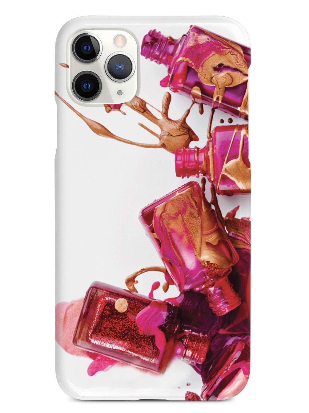 Inspired Cases - Shockproof & Anti-Scratch iPhone 12 Pro Case with 3D Textured Design | Nail Polish Splash Pattern | Perfect for Daily Use, Outdoor Activities & Travel Protection