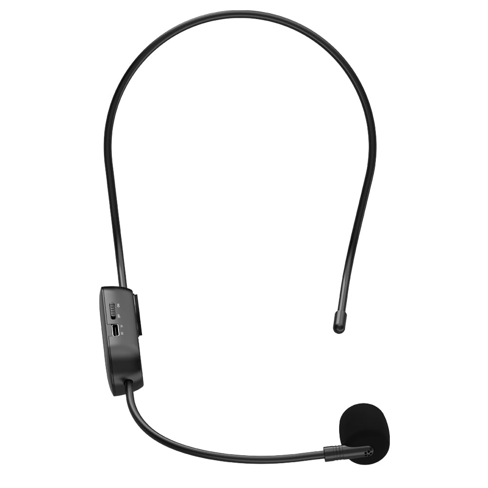 Norwii Wireless Headset Microphone for Voice Amplifier - Compatible with Select Wireless Amplifiers | Ideal for Teachers, Presenters & Public Speaking Events