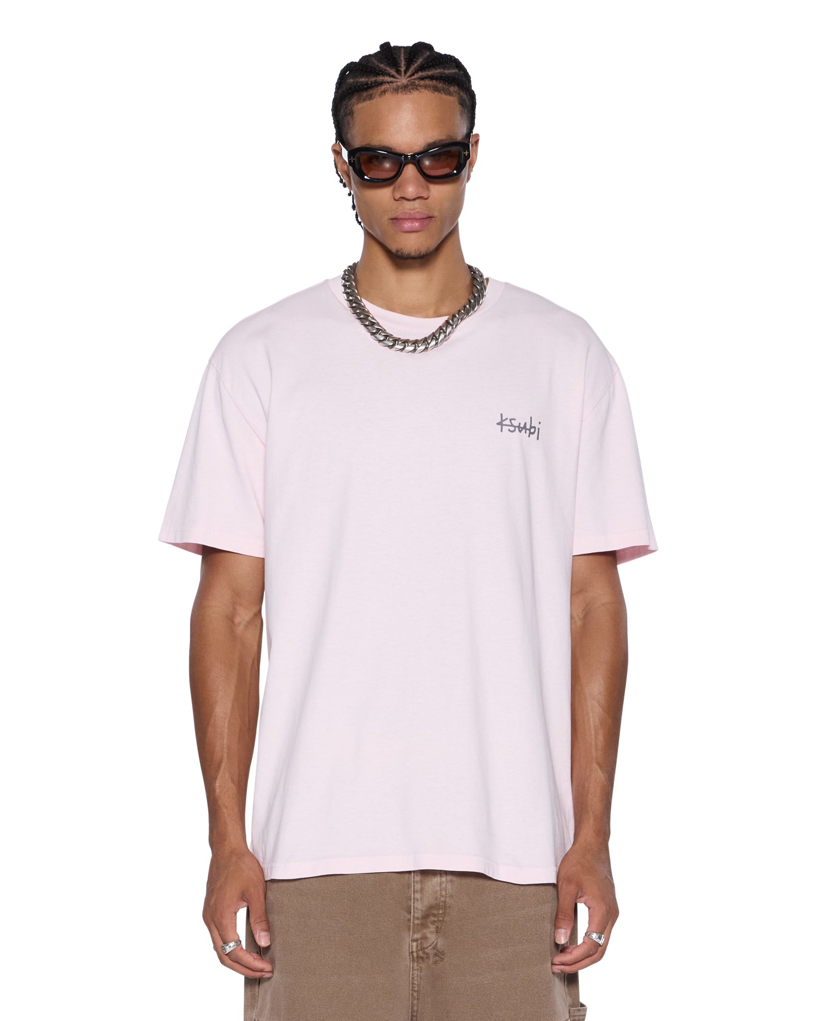 ALDAY BIGGIE SS TEE ICE QUARTZ - Premium Cotton Short Sleeve T-Shirt for Men | Casual Streetwear & Everyday Comfort