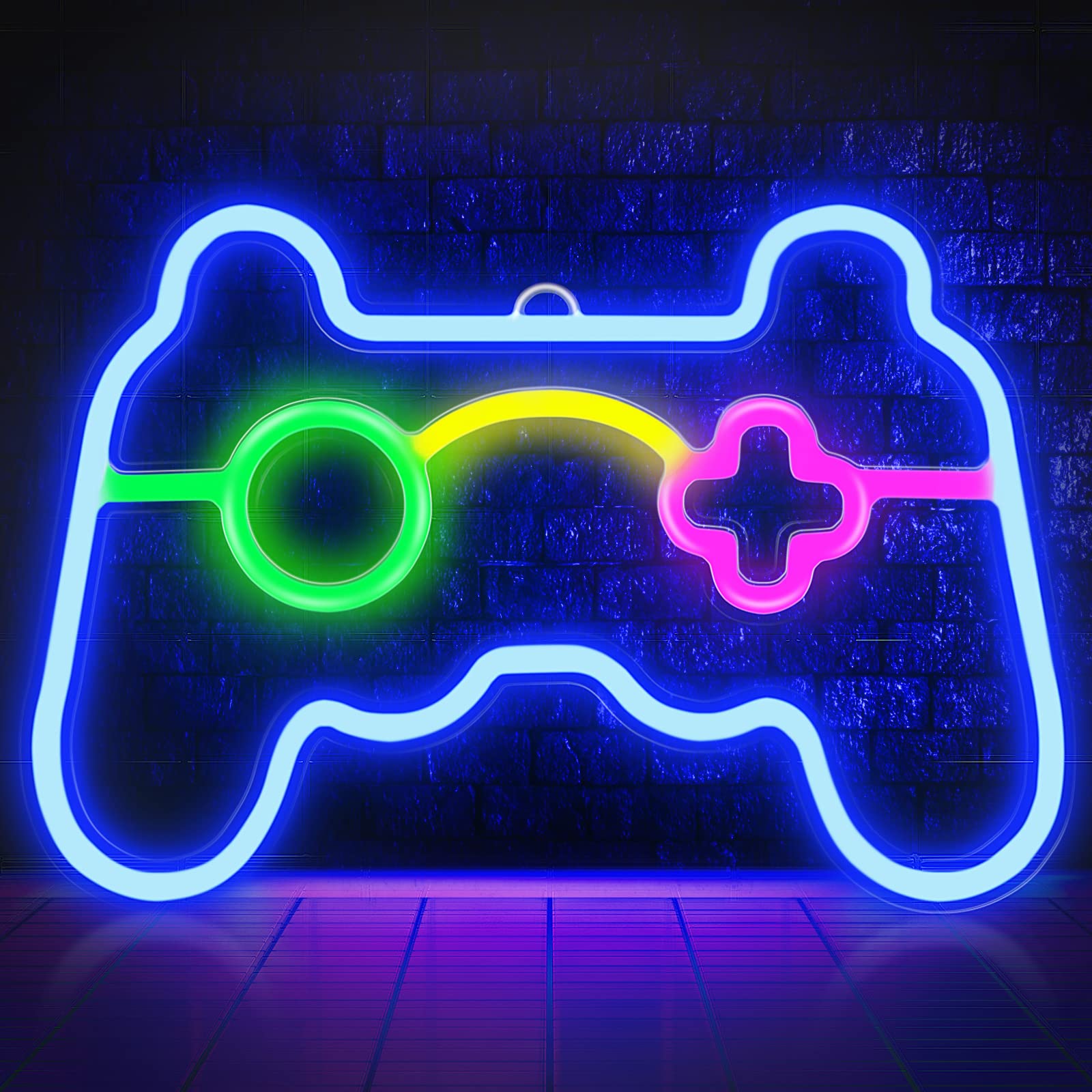 Game Controller LED Neon Sign - Custom Gamer Room Wall Decor, Gaming Bedroom Light for Boys & Teens - Perfect for Gaming Zone, Party Decoration & Man Cave