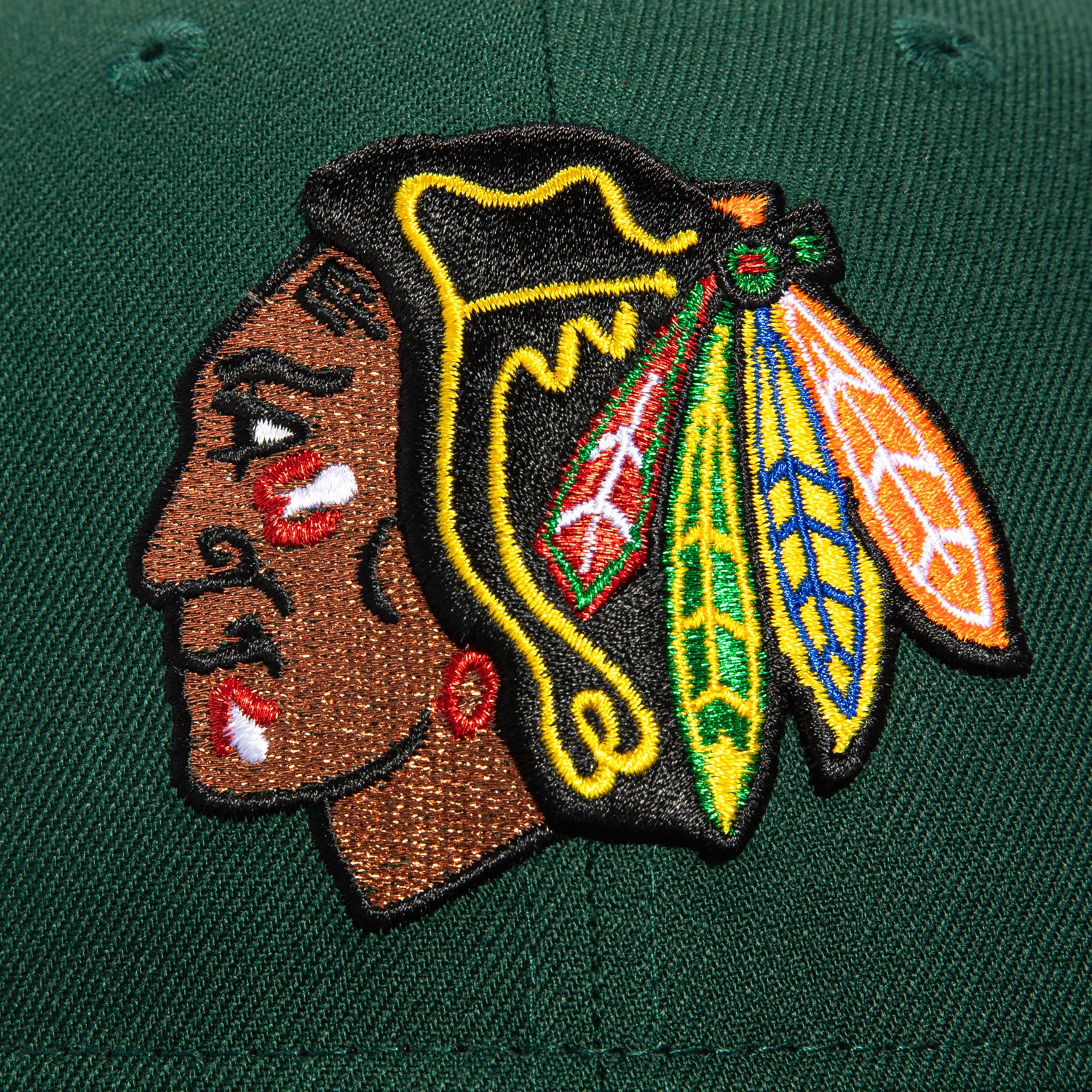New Era 59Fifty Chicago Blackhawks 2010 Stanley Cup Patch Snapback Hat - Green & Black - Official NHL Licensed Cap for Hockey Fans & Sports Enthusiasts - Perfect for Games, Collecting & Streetwear Fashion