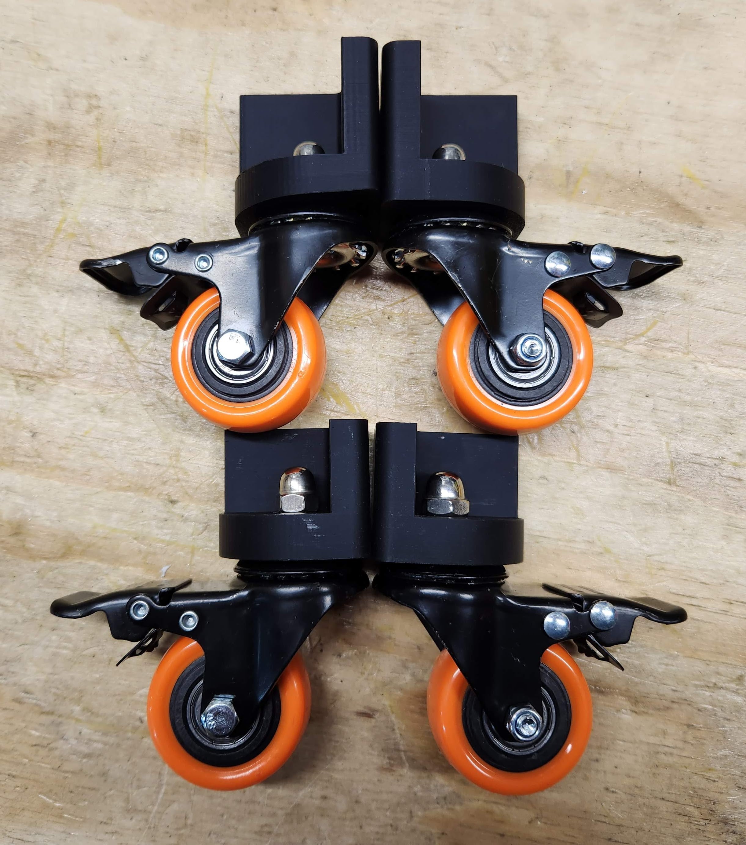 Heavy Duty Uncapping Tank Caster Wheel Kit - 4 Pack Replacement Wheels for Beekeeping Equipment | Perfect for Honey Extraction & Hive Maintenance