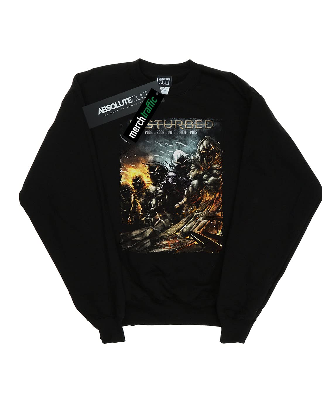 Disturbed Women's Evolution Graphic Hoodie - Soft Cotton Pullover Sweatshirt for Casual Wear, Street Style & Lounge Comfort
