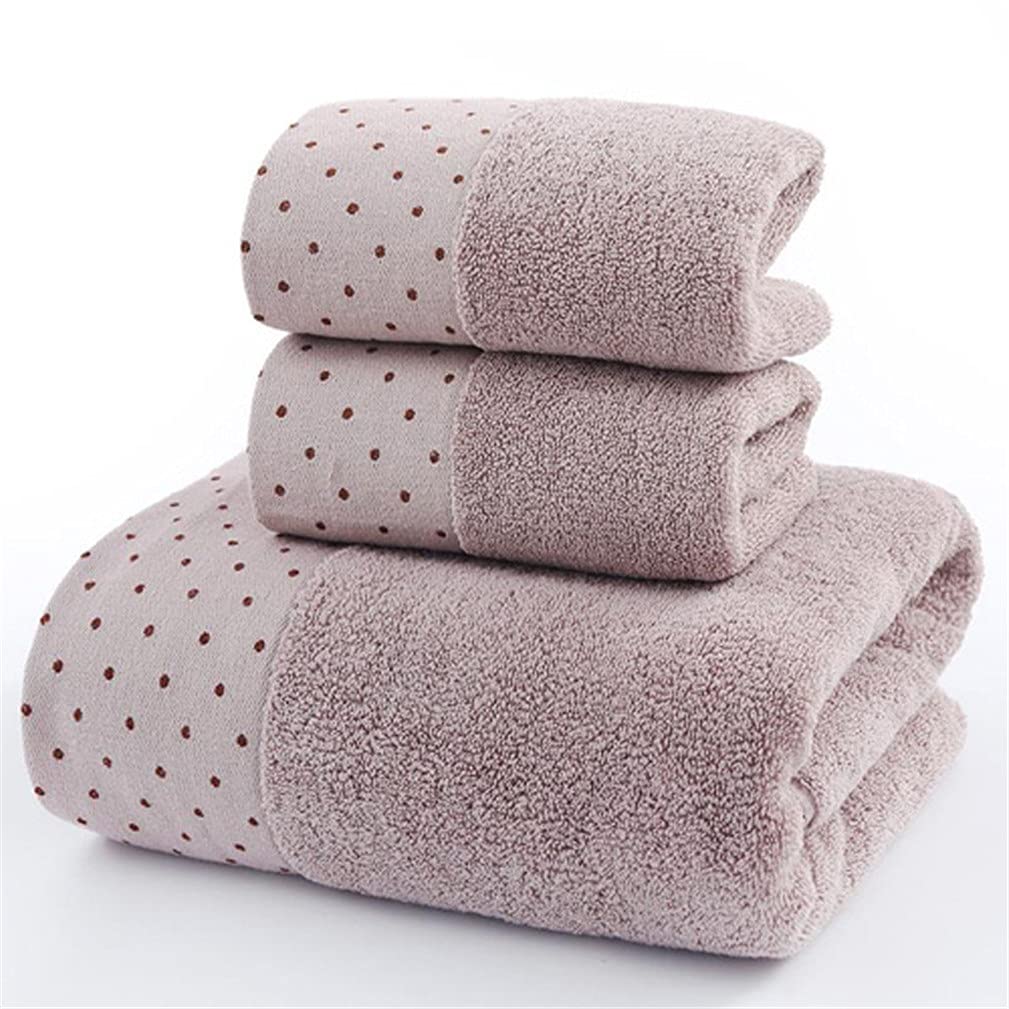 Premium 3-Piece Round Bath Towel Set - 1 Large Bath Towel & 2 Hand Towels - 600 GSM 100% Ring Spun Cotton - Ultra Absorbent & Soft - Perfect for Bathroom, Spa & Shower Use