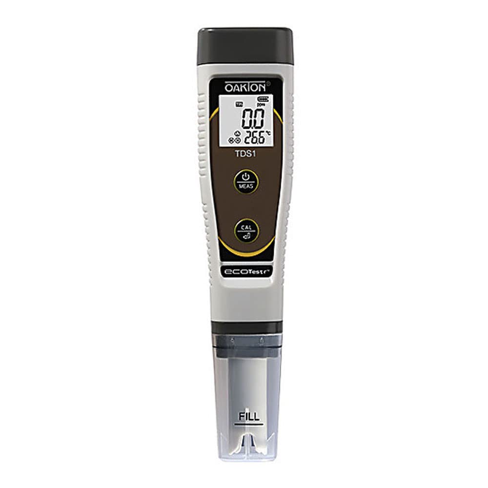 Oakton 35634-06 EcoTestr EC1 Waterproof Conductivity Tester - Portable EC Meter for Water Quality Testing in Pools, Aquariums & Hydroponics