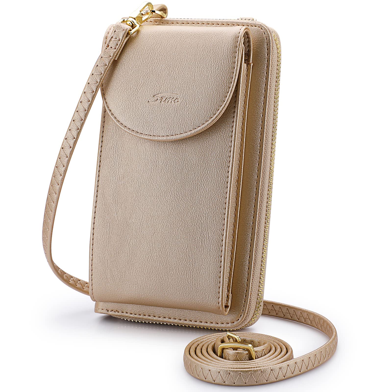 S-ZONE RFID Blocking Small Crossbody Bag for Women - Anti-Theft Phone Purse with Credit Card Slots | Perfect for Travel, Shopping & Everyday Use
